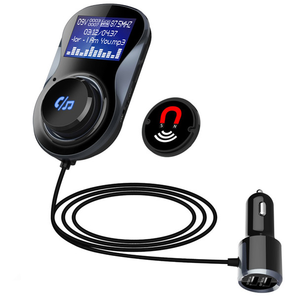 BC30 Car MP3 Bluetooth Hands Free Kit Kit TF Card Memory Lossless Music Play Car FM Transmitter Dual USB Fast Charger OTH851