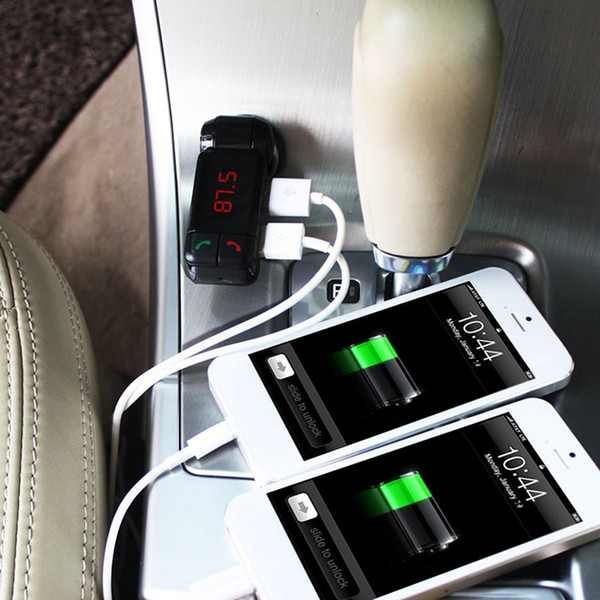 2018 BC06 Car Charger High Performance Digital Wireless Bluetooth Fm Transmitter in-car Bluetooth Receiver fm Radio Stereo Adapter