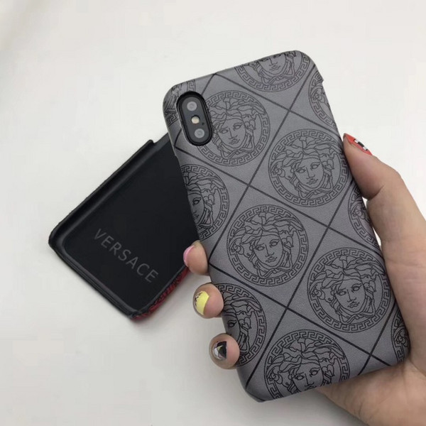Luxury Brand PU Leather Designer Phone Cases for IPhone X XS MAX XR 6 S 7 8 Plus Back Cover Classic phone Case free