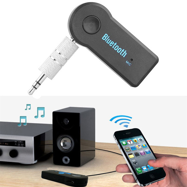 Universal Bluetooth Car Kit 3.5mm Streaming A2DP Wireless AUX Audio Music Receiver Adapter Handsfree with Mic For Phone MP3 iPAD