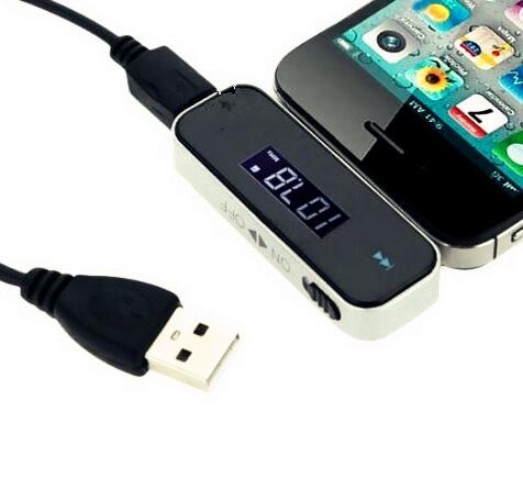 In-Home Stereo Wireless FM Transmitter Adaptor for iPhone 6 6 Plus 5 5S 5C 4 4S, Samsung Galaxy S5 S4 S3, Moto G X, LG G2 G3,