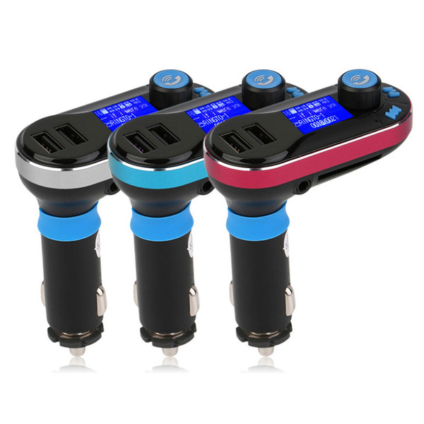 1pc Car FM BT66 Transmitter Bluetooth Hands-free LCD MP3 Player Radio Adapter Kit Charger Smart Mobile phone with Retail package