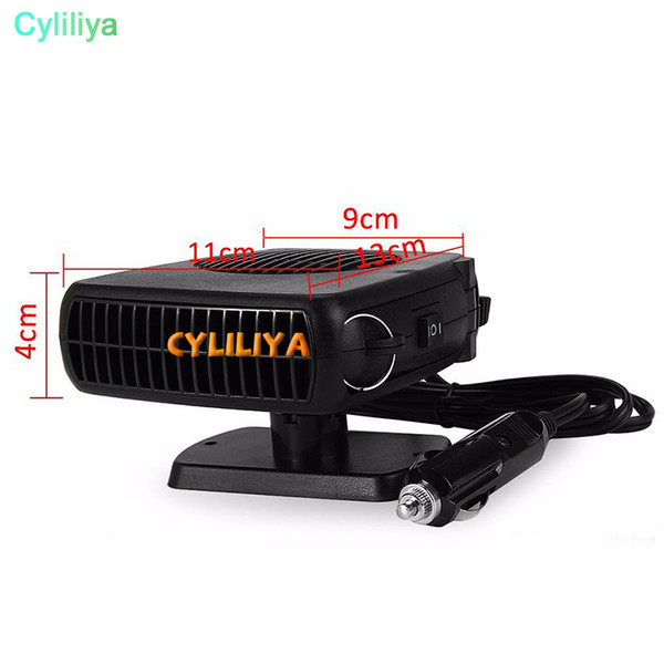 12V 24V SJ-006 Portable 120W-150W Car Heater Heating Defroster with Swing-out Handle Driving Enthusiasts Car-Styling Demisterr Auto Heat Fan