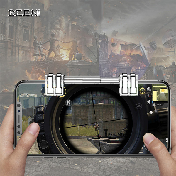 Retractable Shooting Game Controller Metal Fire Button Aim Key Phone Gaming Trigger for PUBG Rules of Survival L1 R1
