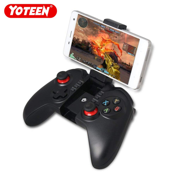 Yoteen Wireless Bluetooth 3.0 Joystick Gamepad Gaming Controller Remote Control with 6 Inch Telescopic Holder for Mobile Phone