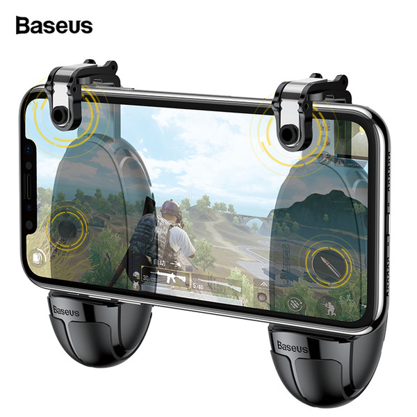 Baseus Joysticks Joypad For PUBG Mobile Game Trigger Fire Button Gamepad For iPhone Xiaomi Android Phone L1R1 Shooter Controller