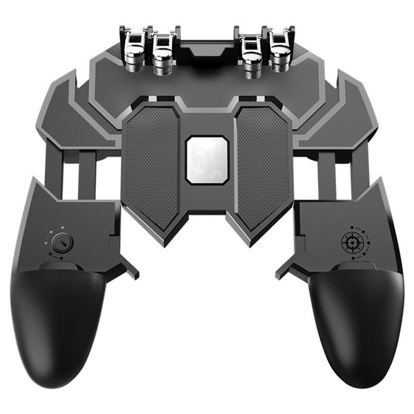 AK66 Six Finger All-in-One Mobile Game Controller Fire Key Button for PUBG Mobile Game Eating Chicken Artifacts Game Handle