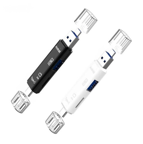 600pcs 3 in 1 Type C Meomery Micro USB MICRO OTG USB 2.0 TF Card Adapter Type-C Flash Drive Adapter For Android