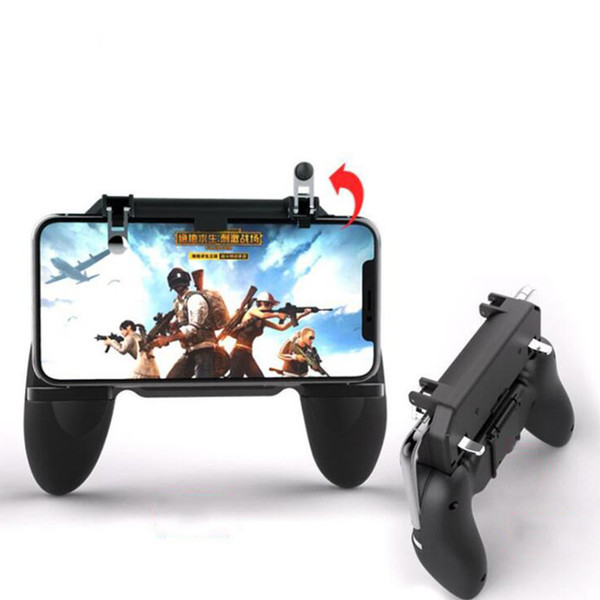 Smartphone Game Control Handle W10 3-in-1 Game Grip Fire Trigge for PUBG Super Practical Mobile Phone Game Console