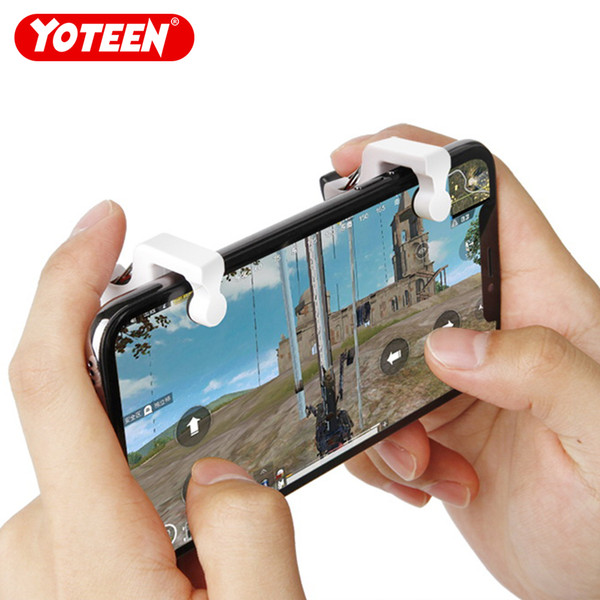 Yoteen PUBG Mobile Phone Trigger Physical Joystick Fire Button Aim Key L1 R1 Trigger 1 Pair for Android iOS Shooting Game