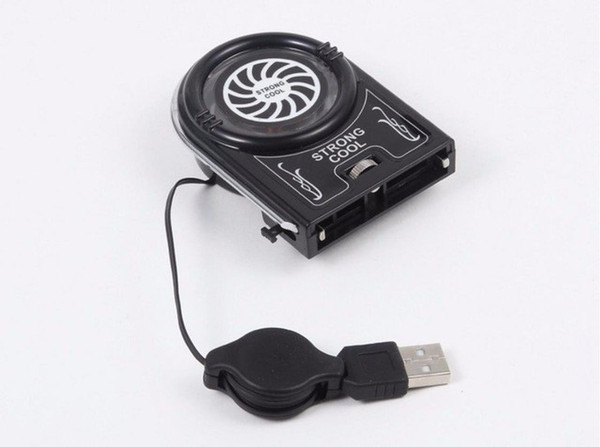 50PCS Mini Portable USB Powered Laptop CPU Air Extracting Cooling Fan Cooler USB Fan Black Computer Components