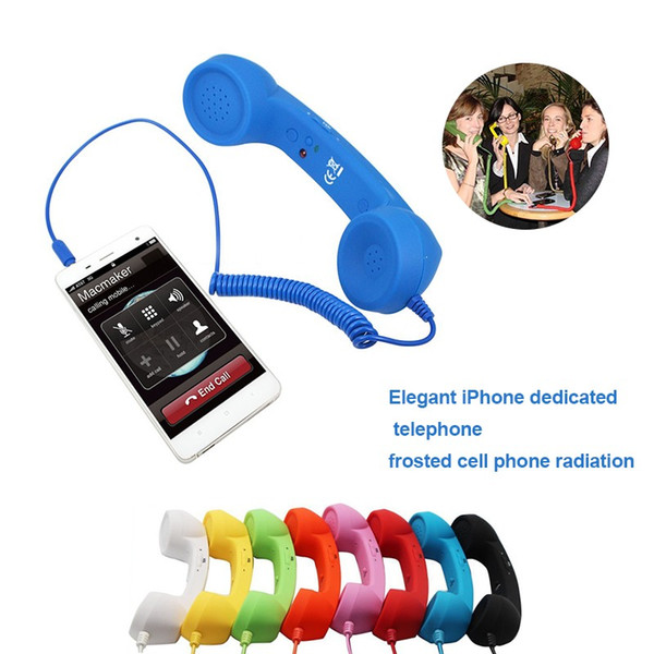 3.5mm Retro POP Cell Phone Headset Handset Handsets telephone receiver For iPhone smart mobile phone and tablets DHL FEDEX EMS FREE SHIPPING