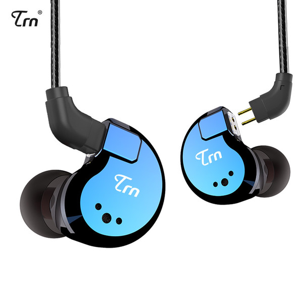 TRN V80 2BA+2DD Hybrid Metal In Ear Earphone IEM HIFI DJ Monito Running Sport Earphone Earplug Headset 2Pin Detachable Cable