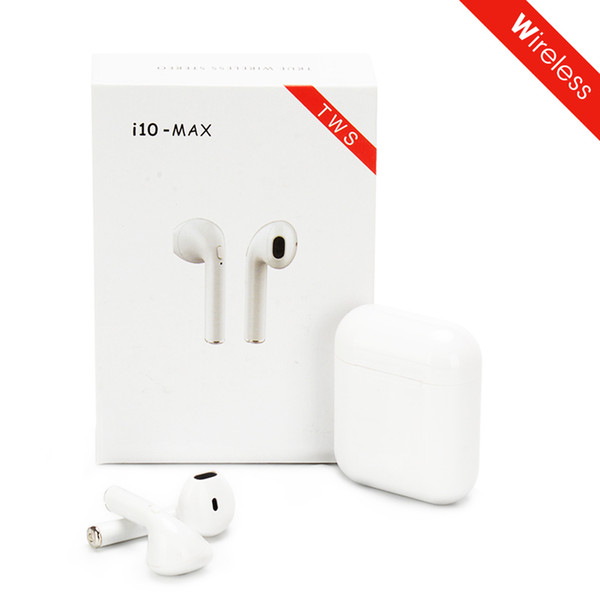 i10 Max TWS Ifans Double Earpods Mini Wireless Air Bluetooth Pods Earphone Earbuds With Charging Box Mic For Android Iphone7/8/X