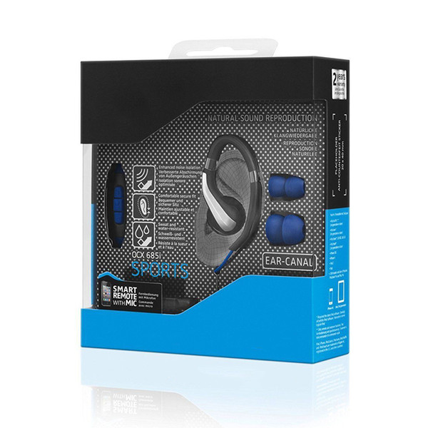 2018 SENNHEISER OCX685i Sports In-Ear Headphones Black and White with Retail Package Good Quality from guangzhou18 50pcs