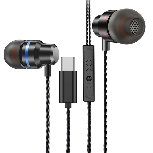 USB Type C Stereo Headphones For Usb Leeco Type-C Earphone with Microphone Earphones for Letv LeEco Le 2 Pro Max 2 Phone Earbuds