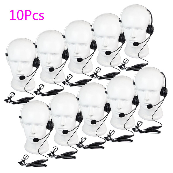 Hot 10*4-Pins RJ9 Call Center Monaural crystal head telephone Monaural Headset