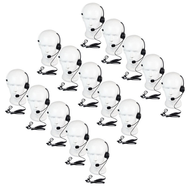 15× 4-Pins RJ9 Call Center Monaural crystal head telephone Monaural Headset HOT