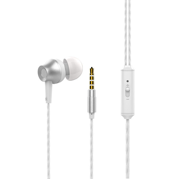 Earphone Universal 3.5mm In-Ear Stereo Earbuds Earphone With Mic For Cell Phone Music Headset HIFI Stereo Voice Sound YY30