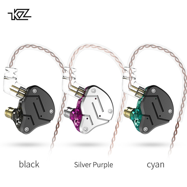 KZ ZSN 1BA+1DD Hybrid In Ear Earphone DJ Monito Running Sport Earphone HIFI Headset Earbud Detachable Detach 2Pin Cable KZ BA10