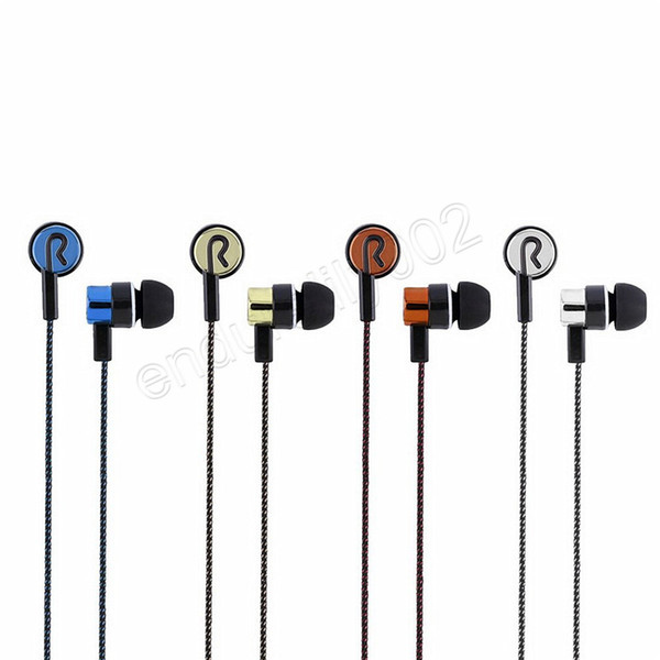 3x 5 Colors Earphones Sports Running Noise Isolating Stereo 1.1M in-Ear 3.5mm Media Player Music Earphone Stereo Music Headphone