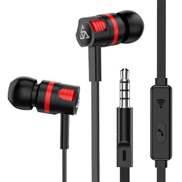 2018 Fashion Black White 3.5mm In-Ear Headset With Mic Earbuds Super Bass Earphones For Mobile Phone Headphones Earphones