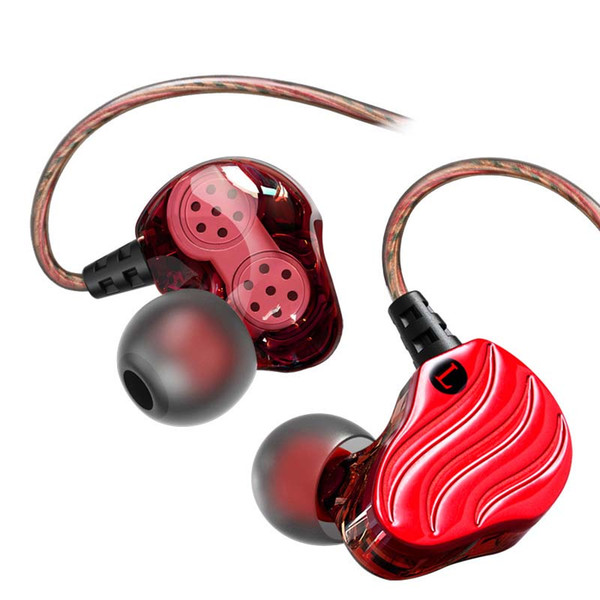 Double Unit Drive In Ear Earphone Bass Subwoofer Earphone HIFI DJ Monito Running Sport Headset Earbud