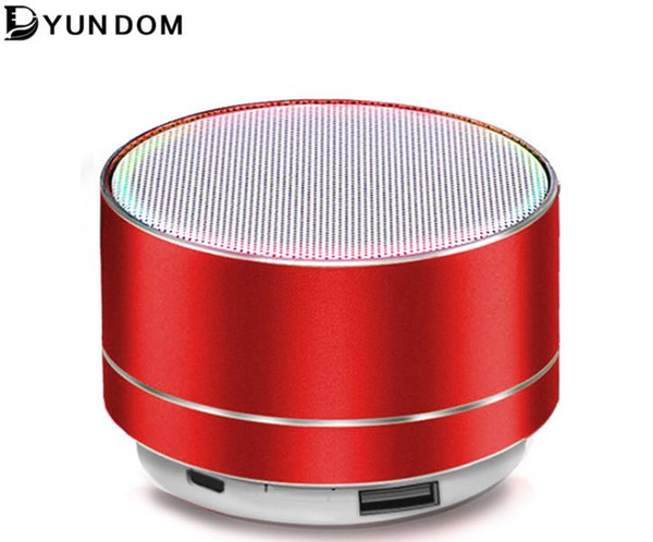 New A10 Bluetooth Speaker Aluminum Card Mini Speaker Wireless LED Light Bluetooth Audio Gift Customization