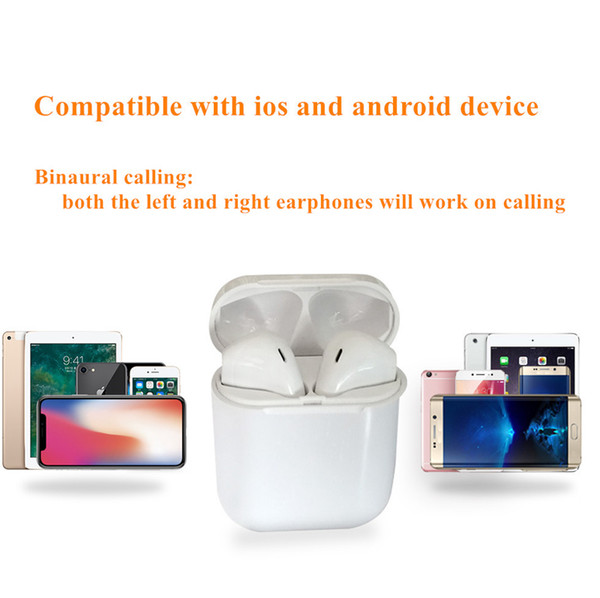 i10XS TWS Bluetooth 5.0 Wireless Earphone Touch Control Portable Headset Earbud for iPhone & Android Air pods Xiaomi Headphone