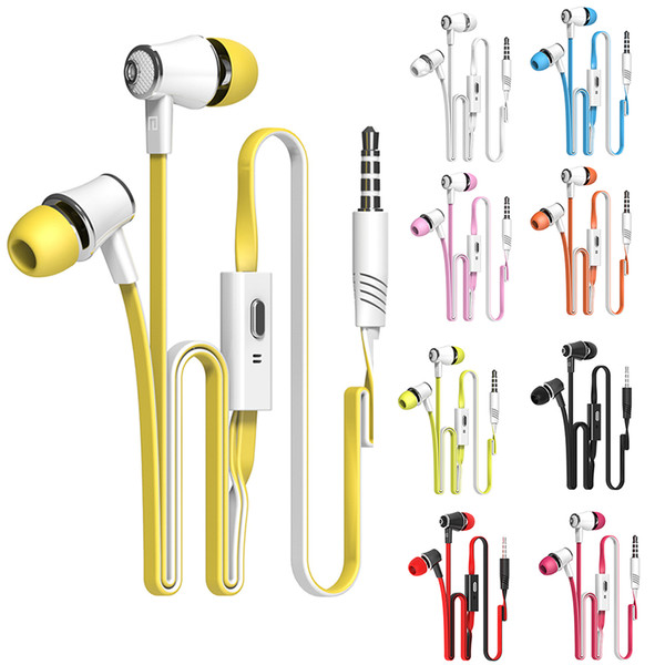 3.5MM Jack In-Ear Earphones Stereo Bass Wired Headsets With Mic