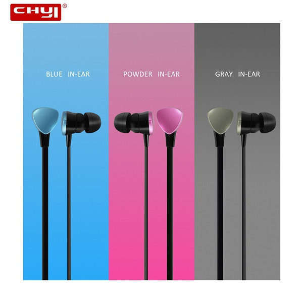 CHYI Mobile Phone Earphone with Line Control TPE High Elastic Flat Line Headset Heavy Subwoofer In-ear Earbuds for Smartphone