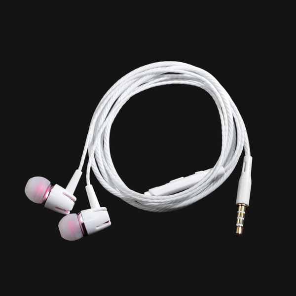 Wired With Microphone Earbud Headset Earphone Straight-line Type Line Control Universal