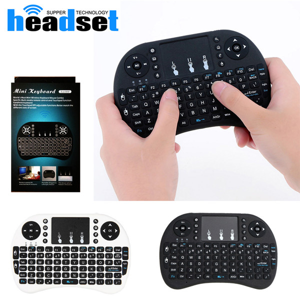 Wireless Keyboard rii i8 keyboards Fly Air Mouse Multi-Media Remote Control Touchpad Handheld for TV BOX Android Mini PC B-FS