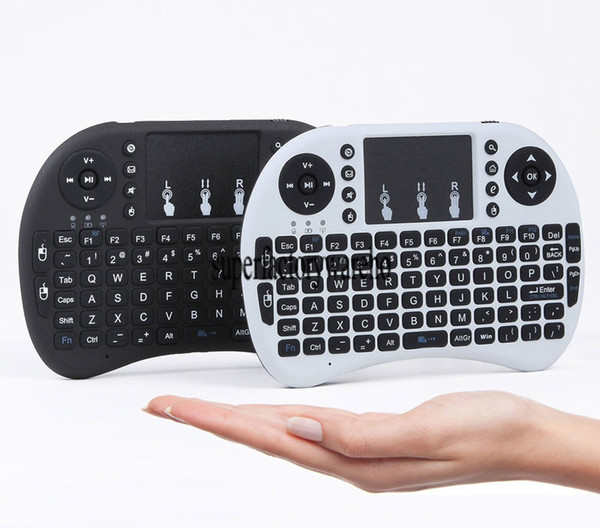 i8 Mini Wireless Keyboard 2.4GHz English Arabic Russian Hebrew QWERTY Keyboard with Touchpad For Android TV Box Laptop