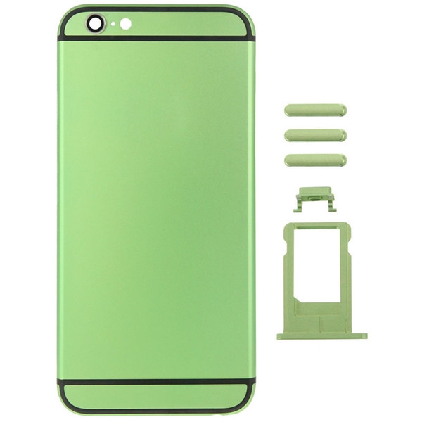 Wholesale-iPartsBuy for iPhone 6(Back Cover+Card Tray+Volume Control Key+Power Button+Mute Switch Vibrator Key)Metal Assembly HousingCover