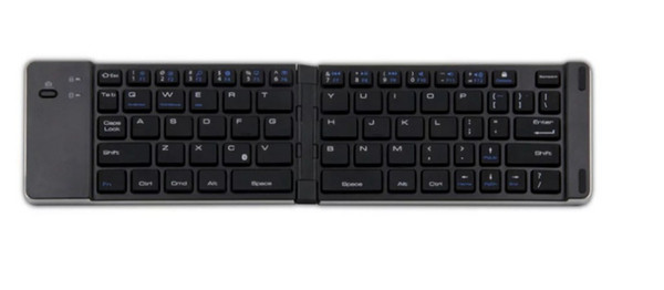 The new mobile phone general ultrathin folding keyboard aluminum alloy metal wireless keyboard smart induction portable