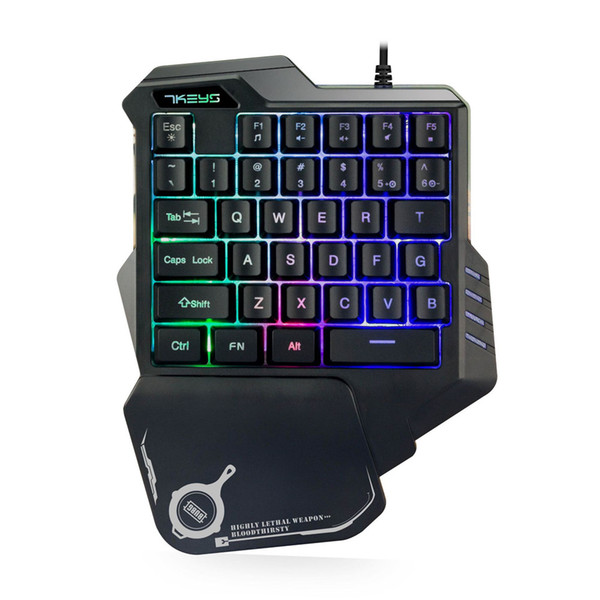 It is direct selling G30 mechanical feel single hand keyboard wired mobile phone external game keyboard