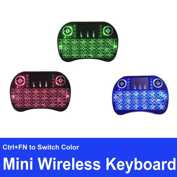 Wireless Keyboard i8 Mini keyboards Air Mouse Multi-Media Remote Control Touch pad With Battery For TV BOX Android Mini PC Game Console