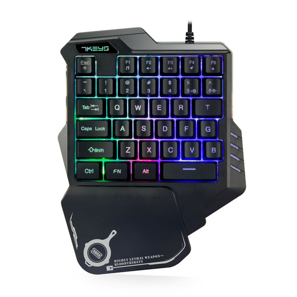 It is direct selling G30 mechanical feel single hand keyboard wired mobile phone external game keyboard wholesale