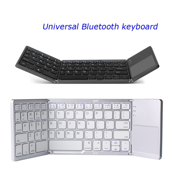 Portable Folding Wireless Bluetooth Keyboard Rechargeable BT11 Touchpad Keypad for iOS Android Windows System Tablet Long Standby Time
