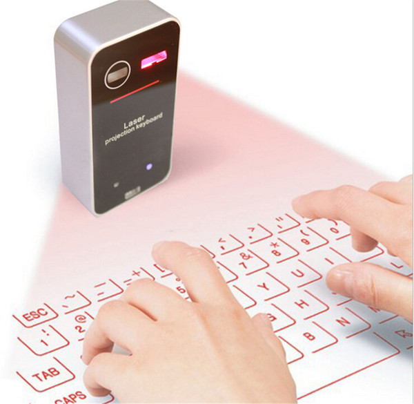 Hot Virtual Keyboard Bluetooth Laser Projection Keyboard With Mouse function For Tablet Computer English keyboard Drop Shipping