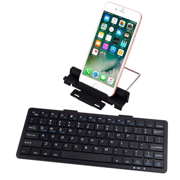 Universal Wireless Bluetooth Keyboard with Stand For Android iOS Windows Universal Keyboards Black White Color Retail Packing