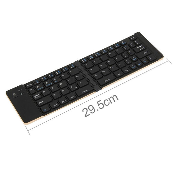 Universal Mini Wireless Bluetooth Keyboard 3.0 Aluminum Portable Folding keyboard for iOS Android/Windows PC Tablet Smartphone