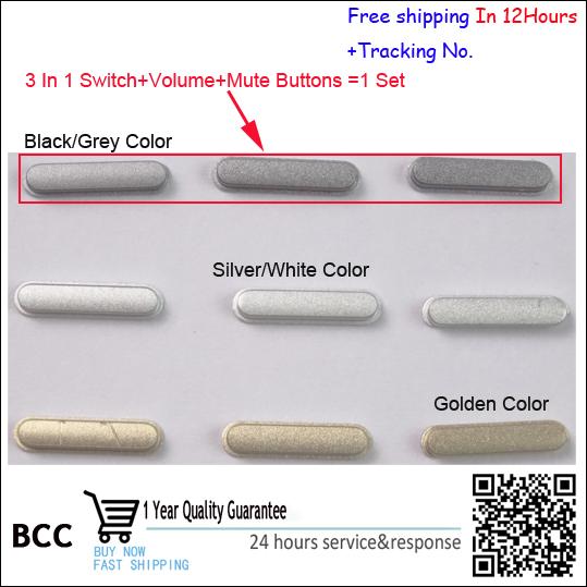 Wholesale-Original New keypad side key button side-button Power on-off Switch Button+Volume Up/down Button+Mute Buttons for iPad 6 Air 2