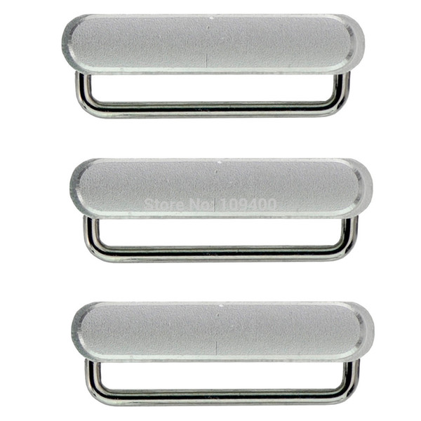 Wholesale-Genuine OEM Replacement Part for iPhone 6 Plus Side Buttons Volume Key Power Keypad Mute Keys Silver 3ps/set