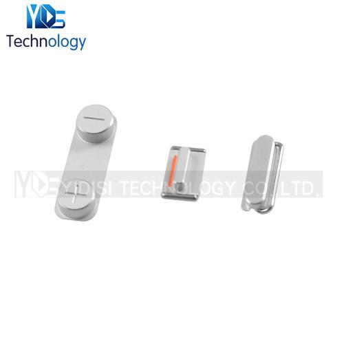 Wholesale-For iPhone 5 Power ON OFF Volume Mute Silent Side Button Buttons Kepad Replacement 20pcs/lot Wholesale Black/White Free Shipping