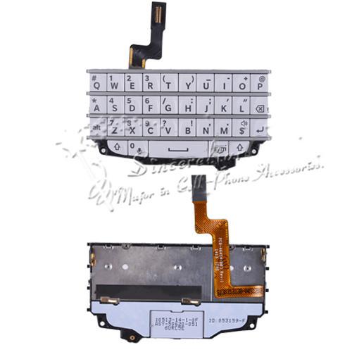 Wholesale-For BlackBerry Q10 Keypad Button With Flex Cable Black and White