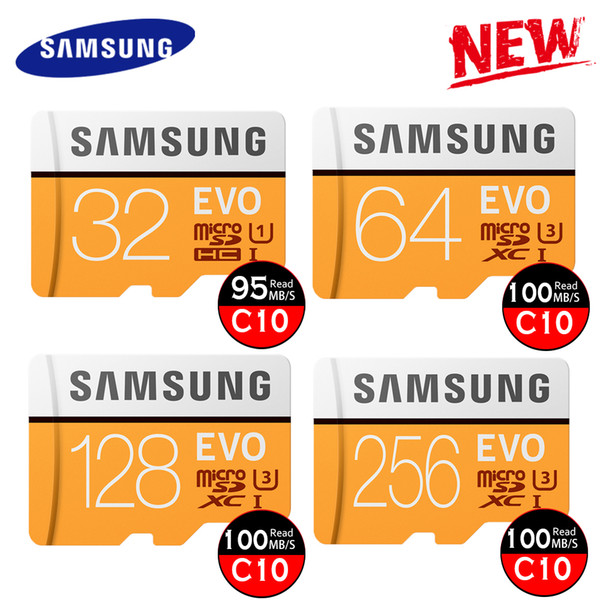 Samsung Original New U3 256GB Memory Cards C10 100MB/S EVO Micro SD Card 4K Ultra HD Mobile Memory Card Class10 U3 MB-MP256G