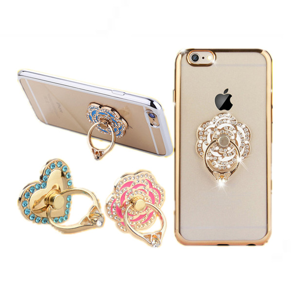 Universal Bling Diamond Grip Stand Cell Phone Ring Holder For iphone 7 8 X Samsung S9 S8 Luxury phone Stander holder