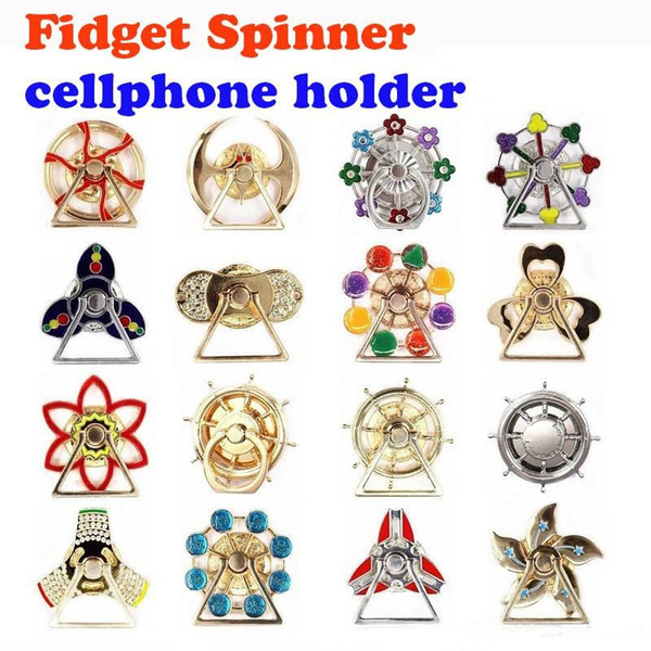 Universal Mini Cute Folding Finger Ring Holder Smartphone Hand Spinner Stand Holder For iPhone ipad Samsung Table